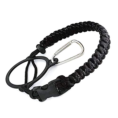 rebirthesame Water Bottle Handle Assembled With Safety Ring And Carabiner For Hydro Flask And Other Wide Mouth Bottles Fits 12oz To 64oz Bottles Ideal Flask Accessories For Hiking