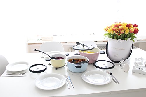 Mulex 120309 Topfset Happiness 6-teilig Aluguss, pastell, 20 cm - 13