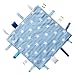 Blue star Tag security Blanket comforter & Blue and white stars soft leather BaBy shoe gift set. By Dotty Fish Boys. 6-12 months
