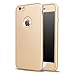 Produktbild iphone 6/6S hülle 360°all-inclusive weiches Gehäuse zurück Deckel Silikon TPU + Front PC Stoßfänger schützt Telefon hülle. DECHYI hülle 4.7"-Gold