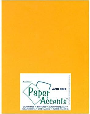 Accent Design Paper Accents Cdstk Smooth 8.5x11 60# Goldenrod