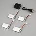 Produktbild aktualisiertes Lipo Batterie-Standardladegerät stellt + 4pcs 3.7V 850mAh Batterie EIN