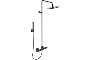 Ideal Standard - Ceratherm T25 Colonna doccia con termostatico esterno, Nero Seta