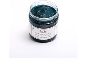 LY'N MOROCCO Savon Noir Marocain 100% Naturel au Nila (Savon Beldi)-Gommage traditionnel corporel Hammam - Exfolie Nourit & Hydrate la peau…200 gr (200gr, Nila)