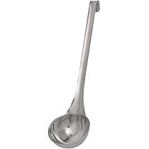 Vogue Mestolo In Acciaio Inox Da 1,5 Litri – Cucchiaio Per Buffet E Ristorazione, Manico Cavo Termico, 197 Mm