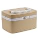 Produktbild EVERTOP Medizinbox, Abschließbar Erste Hilfe Box mit 7 getrennten Fächer 10L Medikamentenbox mit Passwortschutz Hausapotheke Aufbewahrungsbox mit griff (Khaki)Aufbewahrungsbox mit griff (Khaki)