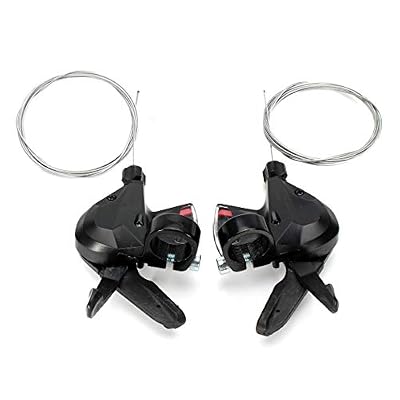 Yeshai3369 Lot de 2 leviers de vélo VTT Gauche Droite 3 x 8 Vitesses pour Shimano Acera SL-M310, Multicolore
