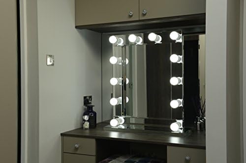 Mirror With Lights- Sophia Freestanding Makeup Mirror with Lights Mirror Glass Finish 80Cm X 60 CM