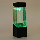 FOCUSPET Aquarium Quallen Wassertank Led Lichter Lampe entspannende Stimmung am bett - 3