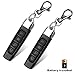 Price comparison product image MeterMall 433MHZ Remote Control Garage Gate Door Opener Remote Control Duplicator Clone Cloning Code Car Key 2pcs