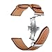 Produktbild TianranRT Schmetterling Schnalle Leder Handgelenk Watch Gurt Band Für AMAZFIT 2/2S 22MM, (Braun)