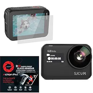 Action Pro 9H Tempered Glass Screen Protector for SJCAM SJ9 Strike and SJ9 MAX Sports Action Camera (Pack of 1)