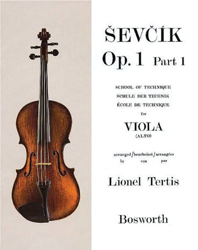 Sevcik Op. 1, Part 1: For Viola, School of Technique