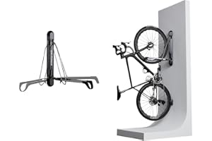 Steadyrack ProFlex Narrow Cykelhållare – Vertikalt Väggfäste för Cyklar – Passar Landsvägscyklar, BMX, Gravel, Cyklar med Stänkskärmar och Mer – Inkluderar GearMate SteadySpine