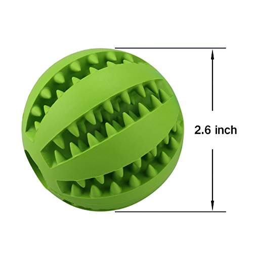 MixMart-Natural-Rubber-Dog-Toy-Balls-26in-with-Minty-Scent-2-Pack-Grass-GreenMint-Green