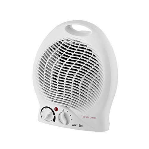 Portable upright fan heater