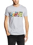  Marvel Comic Strip Logo T-Shirt Camiseta, Gris (Sport Grey), Small para Hombre