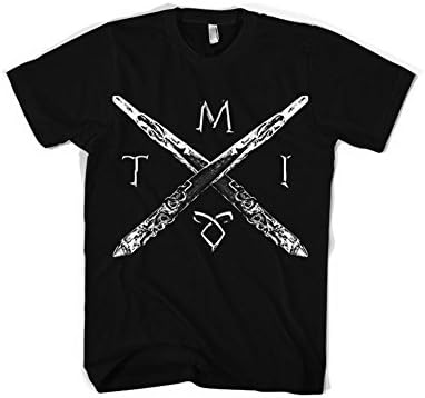 Officially Licensed Merchandise Mortal Instrument MI Swords Cross T-Shirt (Black), Medium
