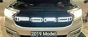 SDR Front LED Grill Compatible For Ford Endeavour (2019-2020)(white)