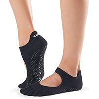 Toesox Ytoewtbellarinablkm, Calze per Yoga E Pilates Unisex &ndash; Adulto, Black, Medium