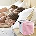 Produktbild Jamicy® Mini Air Cooler, Luftkühler Luftbefeuchter Luftreiniger, USB Kühler Mobile Klimageräte, Luftbefeuchter Ventilator, Mobile Klimaanlage Klimagerät (Pink)