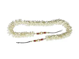 CHANDERKASH Bun Maker Hair Accessories Hair Gajra, White, 15 Grams, Pack of 1_Hair Acessories