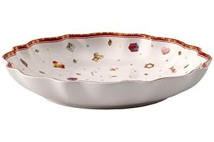 Villeroy & Boch – Toy's Delight Servierschale Rot und Weiß, Mikrowellensicher, Weihnachtsgeschirr Toys, Schüssel Weihnachten, Weihnachtliche Bowl, Salatschüssel, Premium Porzellan