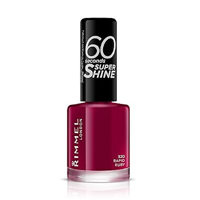Rimmel - 60 Seconds Super Shine - Vernis à ongles Rapid Ruby - 8 ml (Rouge)