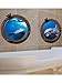 Porthole Sub Dolphins Wall Sticker