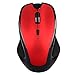 Produktbild prettygood7 Maus Mäuse Ergonomische 2,4 GHz Wireless Gaming Mouse 800/1600/2400 Einstellbare DPI (Rot)