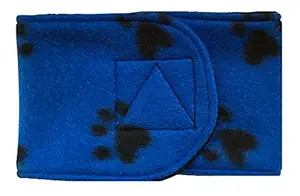 Belly Band for Male Dog Training and Incontinence (Blue Paw Print) (Large: 20