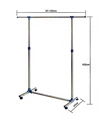 Oramics Kleiderständer mit Rollen Höhenverstellbar - 2