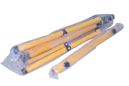 SLPRO® Stativ für LED-Strahler, Halogen-Strahler, Baustrahler usw. Höhenverstellbar bis 1,60 m, gelb - 4