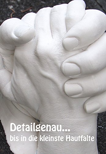 3D-Handabdruck-Set für Familie oder Großeltern, Hochzeitspaar, Kinder, Babys, …eine zauberhafte Erinnerung in 3 D - 5