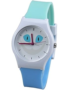 [Gesponsert]Leaders Kinderuhr einfach lesen Quarzuhr mit weichem Silikon Armband Armbanduhr komfortabel für Kinder Uhren jungen...