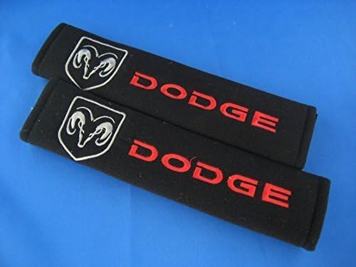 New Car Seat Belt Covers Shoulder Pads Pair for Select Brands (Dodge) by Monsterjesus