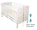 Solid Wooden Baby Cot bed Cotbed Toddler Bed & Premier Water repellent Mattress Made in England