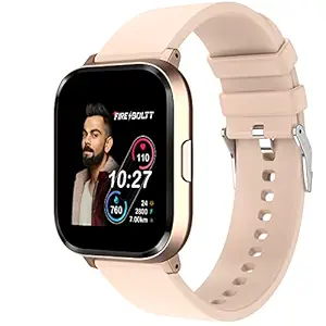 Fire-Boltt Ninja 2 SpO2 Full Touch Smartwatch with 30 Workout Modes, Heart Rate Tracking and 100+ Cloud Watch Faces, 7 Days of extensive Battery - (Rose Gold), M