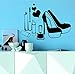 Produktbild Wandtattoo Beauty Salon Schuhe Lippen Nagel Herz Vinyl Aufkleber Dekorative Wandbild 56X88cm