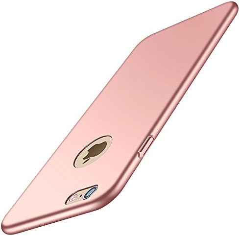 iPhone 7/7s Case, ZFeibi Hard PC iPhone 7/7s Cover [4.7inch] with Full Tempered Glass Screen Protector Anti-Scratch Lightweight Ultra-Thin for iPhone 7 Case - Rose Gold