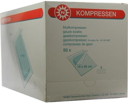8-Ply Gauze Dressings 20 x 10 cm Sterile (Pack of 100)