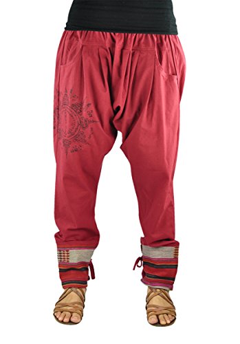 Hoch geschnittene UNISEX Haremshose Tattoo als alternative Kleidung und Aladinhose von virblatt S – L – Paed Tidt Yant - 4