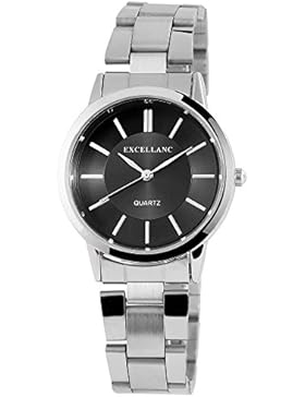 Excellanc Damenuhr mit Edelstahlarmband