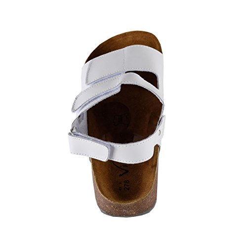 Vivality Herren Tieffußbett Sandalen ESD weiss - 8