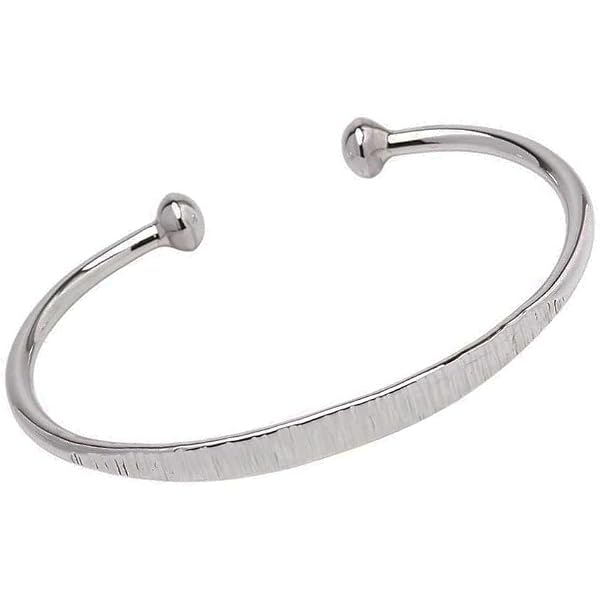 Bracciale In Argento 925/1000 Con Strass, Modello Semplice BR101a, Nuovo Con Etichette