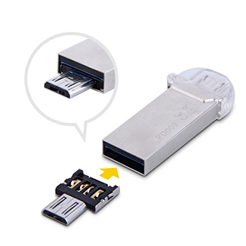 Bluestercool 2 PCS Mikro-USB-Stecker auf USB-Buchse OTG Adapter-Konverter für Android Phone Tablet - 3