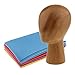 Produktbild FLAMEER Warme Farbe Holz Schaufensterpuppe Kopf Modell Haar Perücken Cap Hut Display Halter Stand