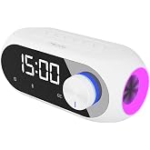 MIKADO MD-W7, Beyaz, 5W, FM Radyo, USB, AUX, Bluetooth, Kablosuz, Taşınabilir, 1200mAh Batarya, Alarmlı Saat, Derece ve Speak