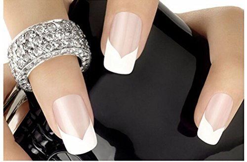 Demarkt 10 packs Nail Art Design False Nail Manicure Chevron & Teardrop Tips Guides Stickers Decals