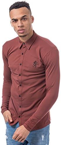 Gym King Mens Mens Long Sleeve Jersey Shirt in Red - S